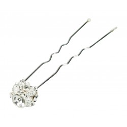 Epingles strass argent