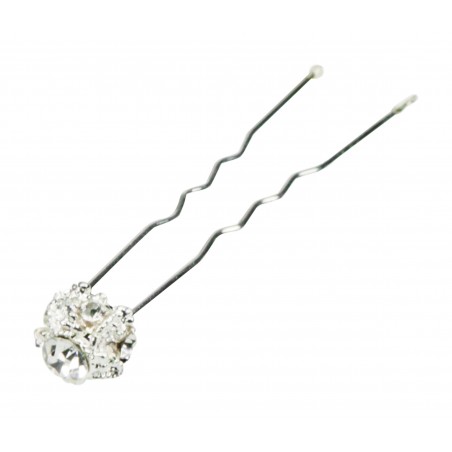 Epingles strass argent