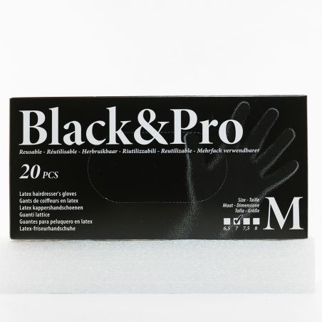 Gants Latex Black & Pro taille M